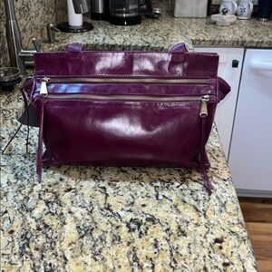 HOBO International Borne Shoulder Bag In Eggplant Color